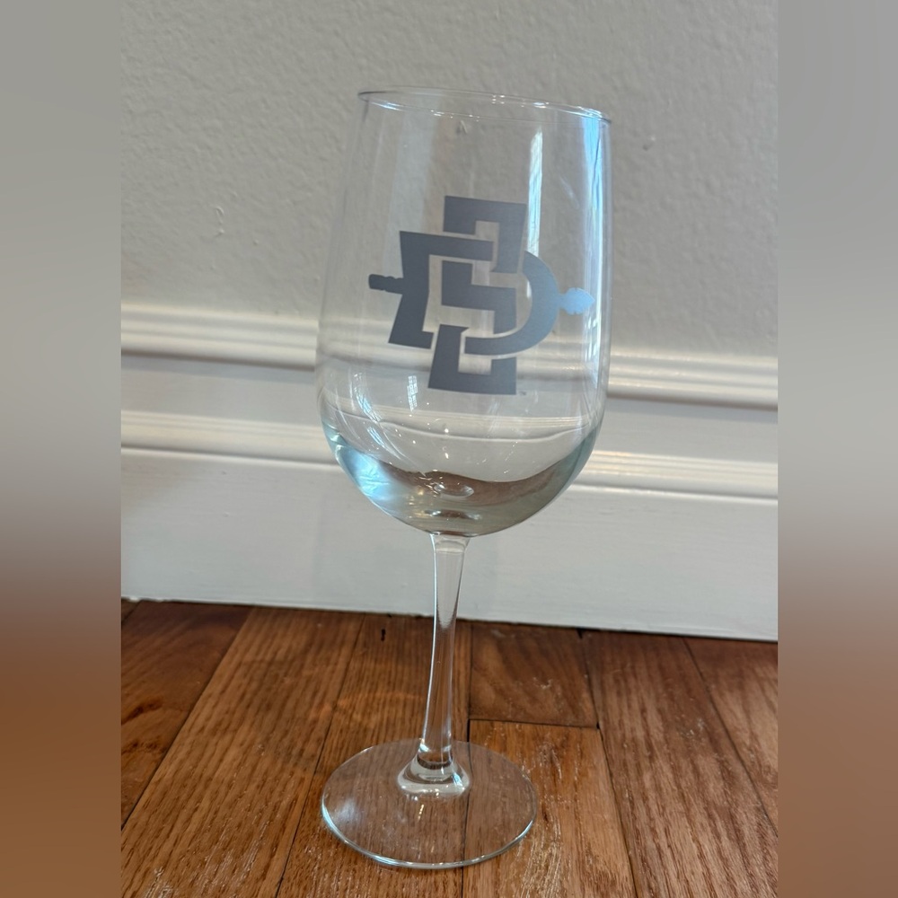 Elegant San Diego state SDSU Wine Glass
